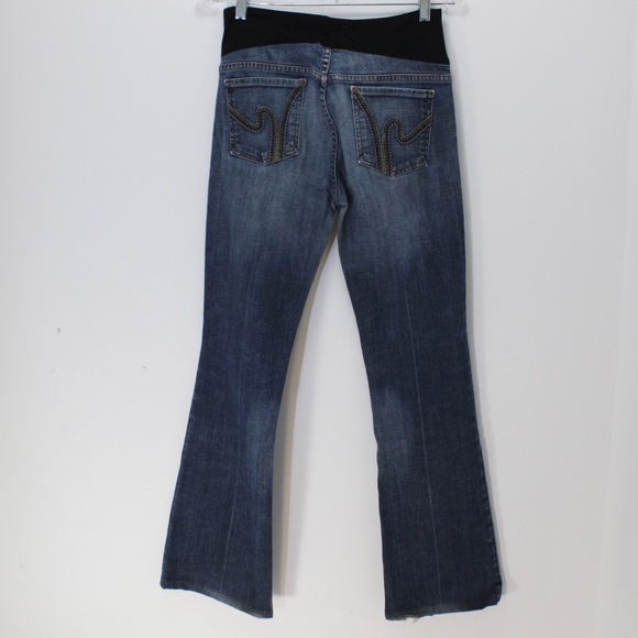 CITIZENS OF HUMANITY CoH Maternity Boot Cut Embroidered Pockets Size 29 - Picture 9 of 11